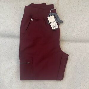 Figs Deep Burgundy Joggers